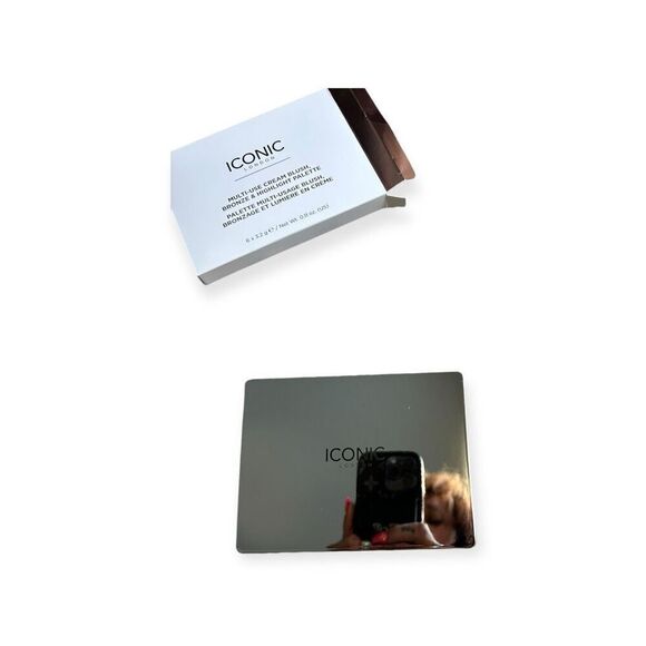 Iconic London Multi Use Cream Blush Bronze & Highlight Palette 0.11oz New - Picture 4 of 4